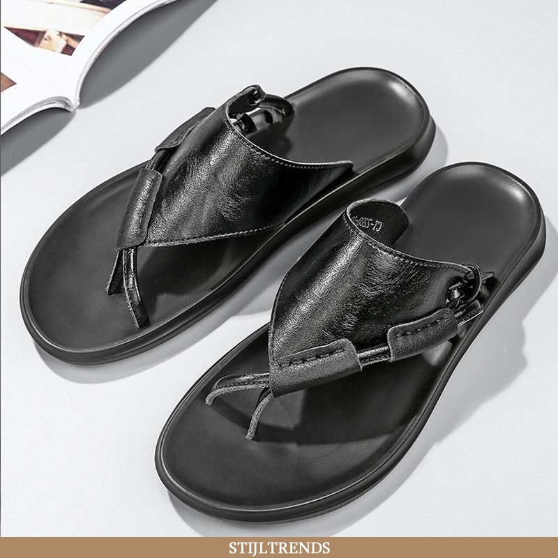 Slipper sandaal schoenen flip flops heren leren casual hippe