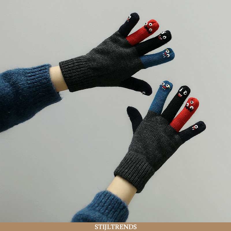 Handschoenen Dames Warme Handschoen Zwarte