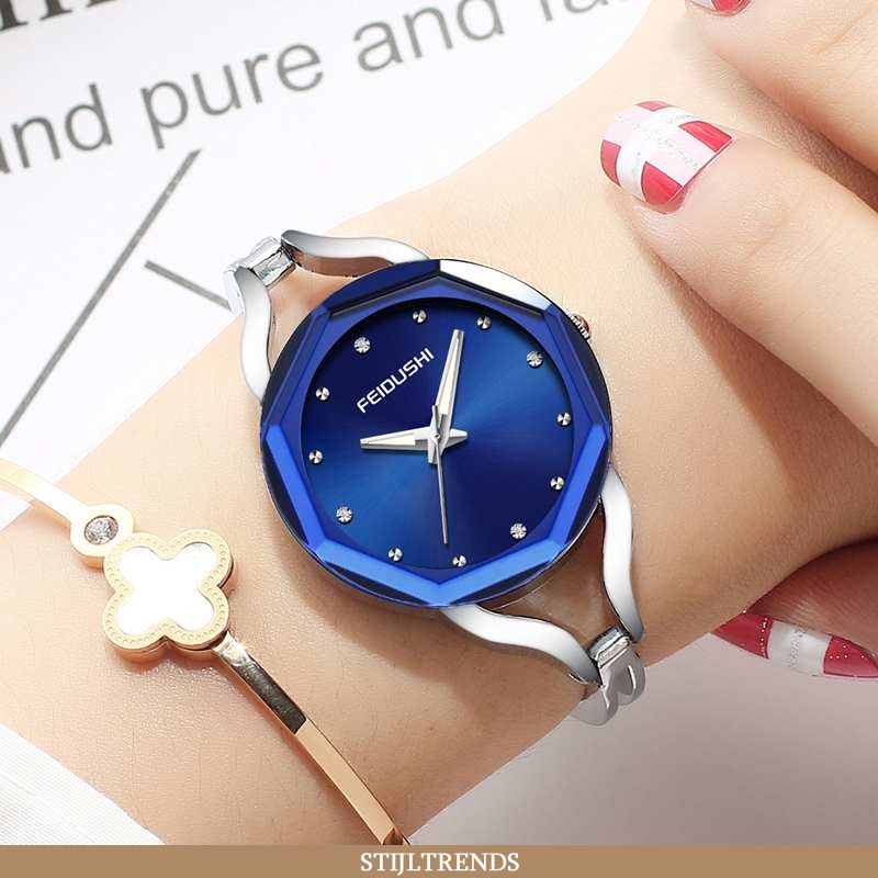 Horloge Dames Waterdichte Nieuw Blauwe