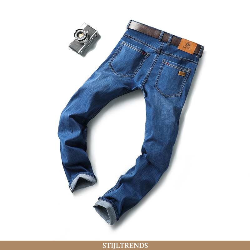 Jeans Heren Broek Casual Donkerblauw