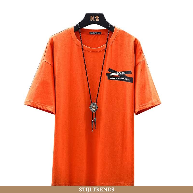 T-shirts Heren Zomer Nieuw Oranje