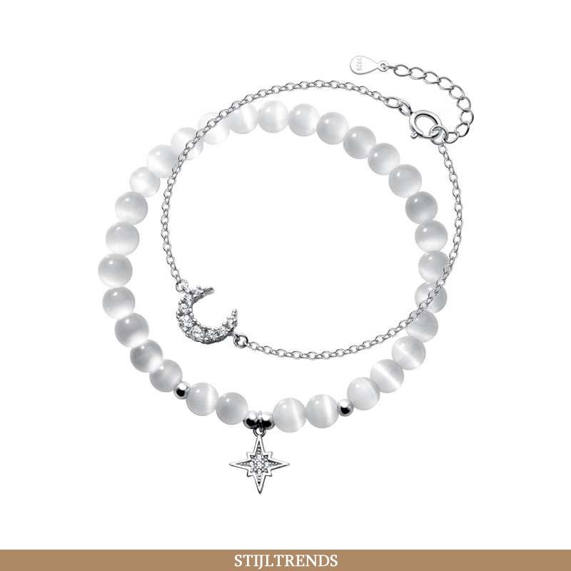 Armbandjes Dames Zilveren Elegante Witte