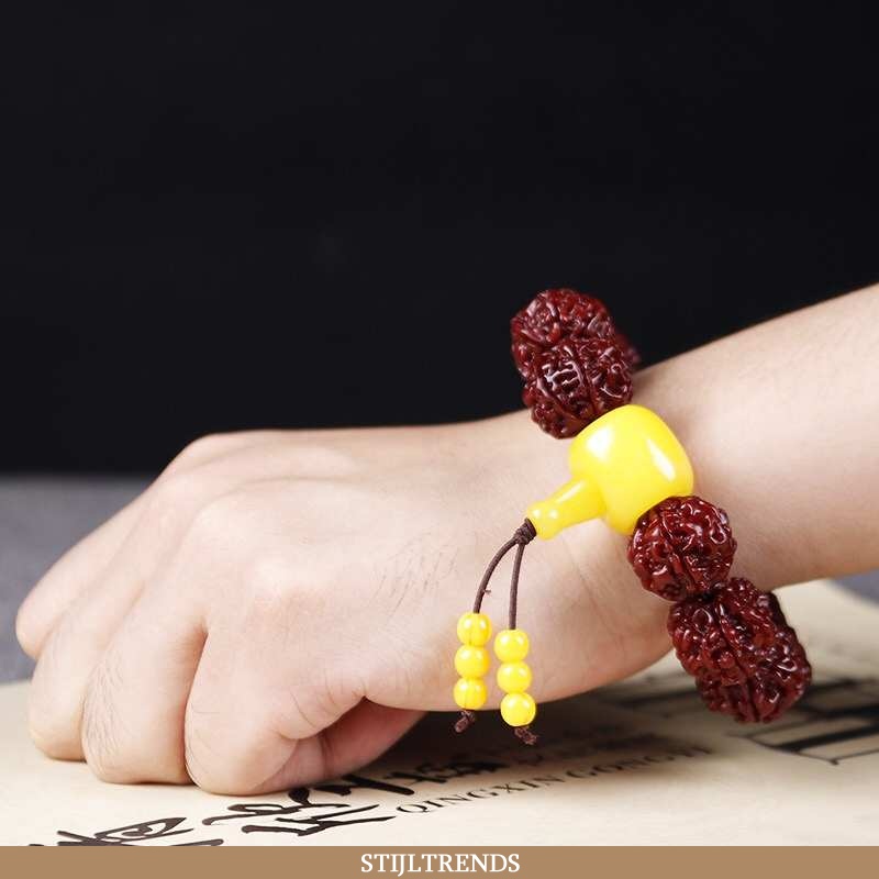 Armbandjes Heren Tas Leren Rood