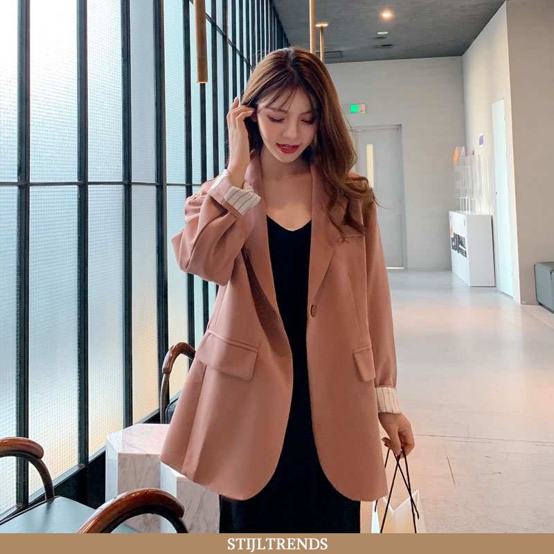 Blazer Dames Grote Roze