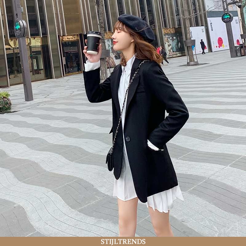 Blazer Dames Pak Jasje Baggy Vrouwen