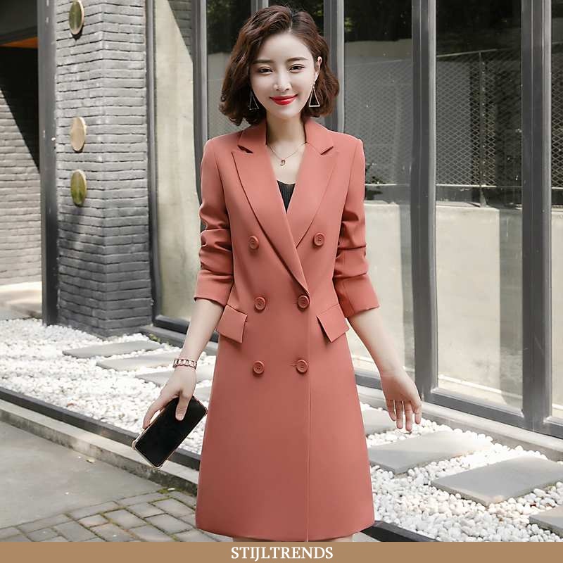 Blazer Dames Pak Jasje Casual Dubbele Knop