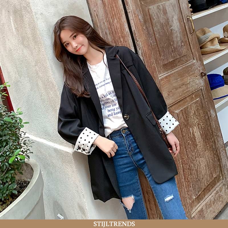Blazer Dames Pak Jasje Lente Mesh