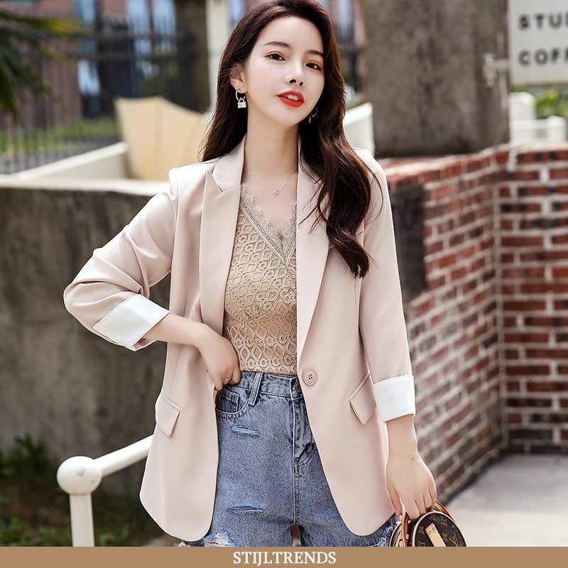 Blazer Dames Pak Jasje Slim Fit Elegante
