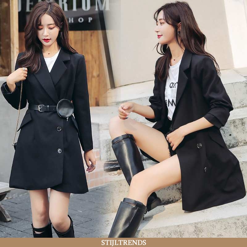 Blazer Dames Pak Lange Mouwen Eenvoudige