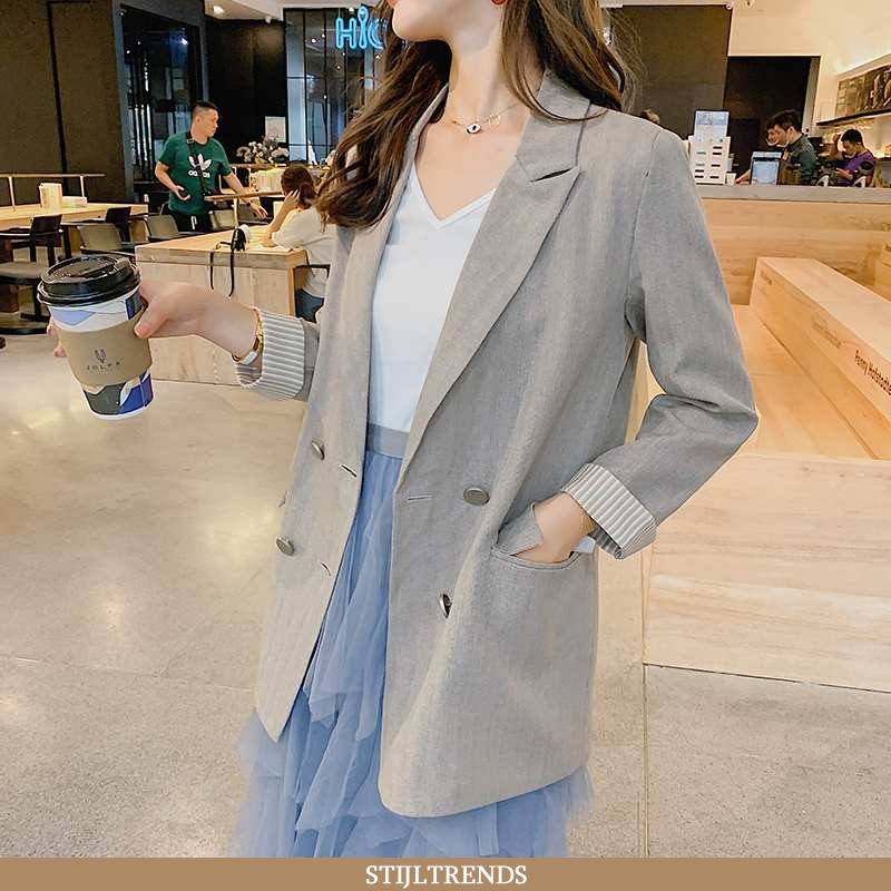Blazer Dames Pak Lange Mouwen Elegante
