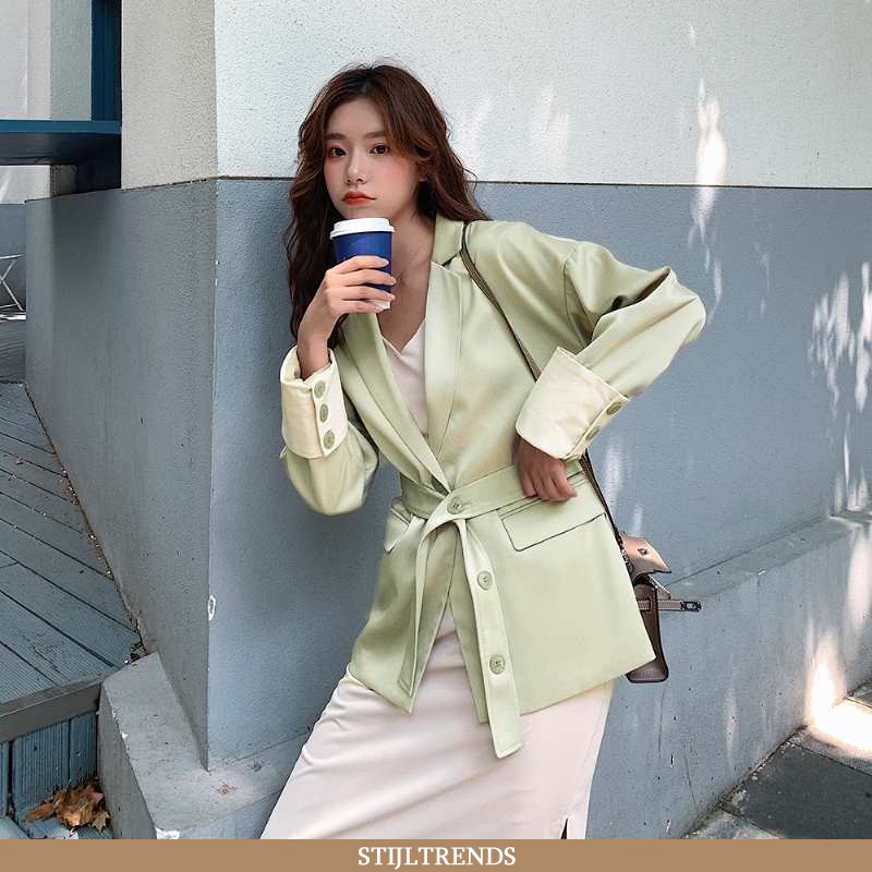 Blazer Dames Pak Lente Koe