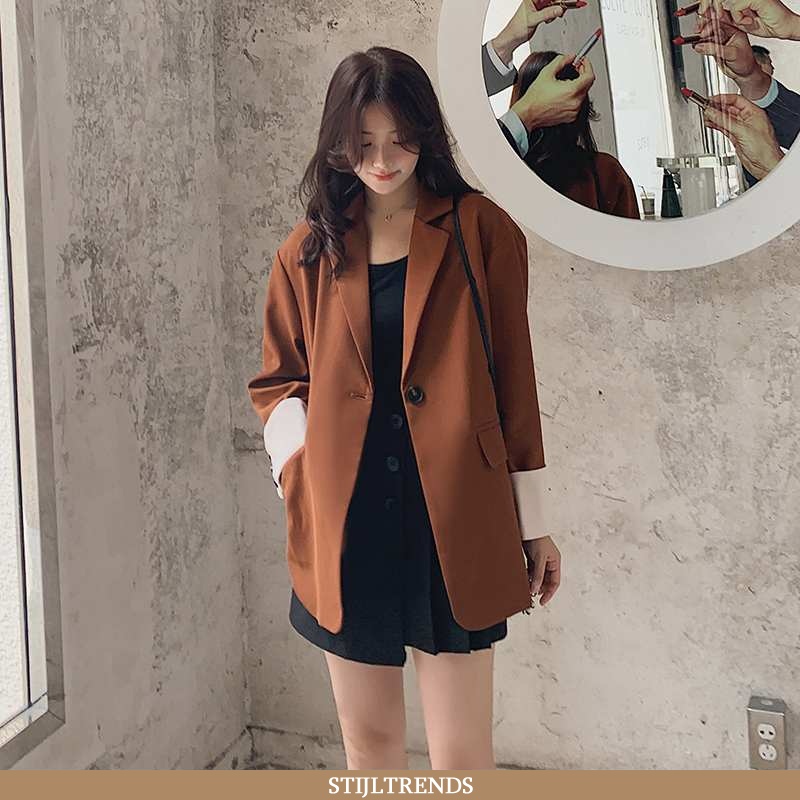 Blazer Dames Pak Lente Mesh