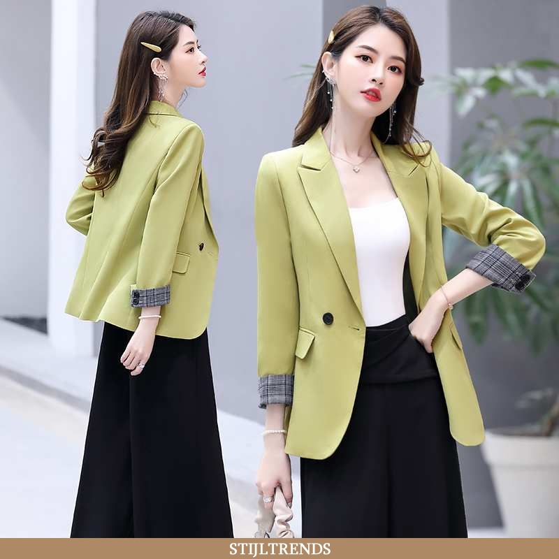 Blazer Dames Pak Trendy Groen
