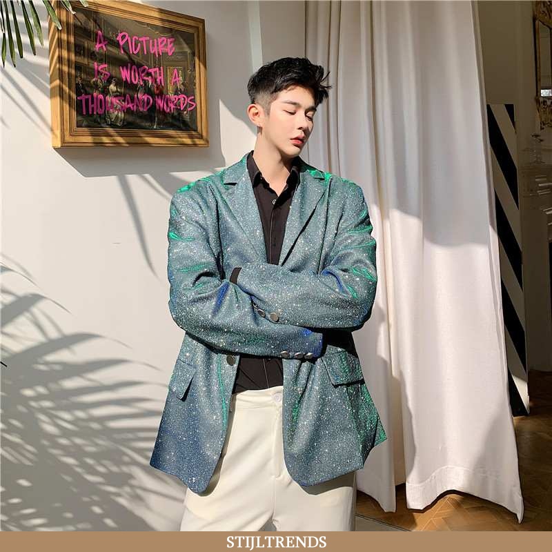 Blazer Heren Pak Lente Twee Kleuren