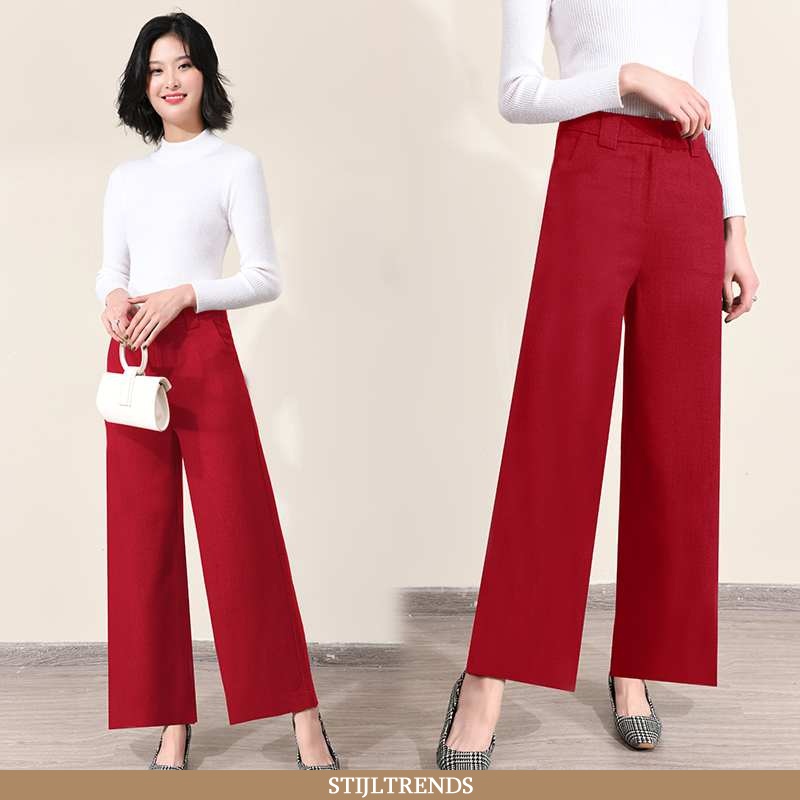 Broek Dames Casual Nieuw Rood