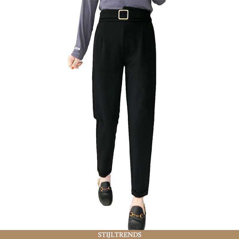 Broek Dames Comfort Elke Dag Zwarte