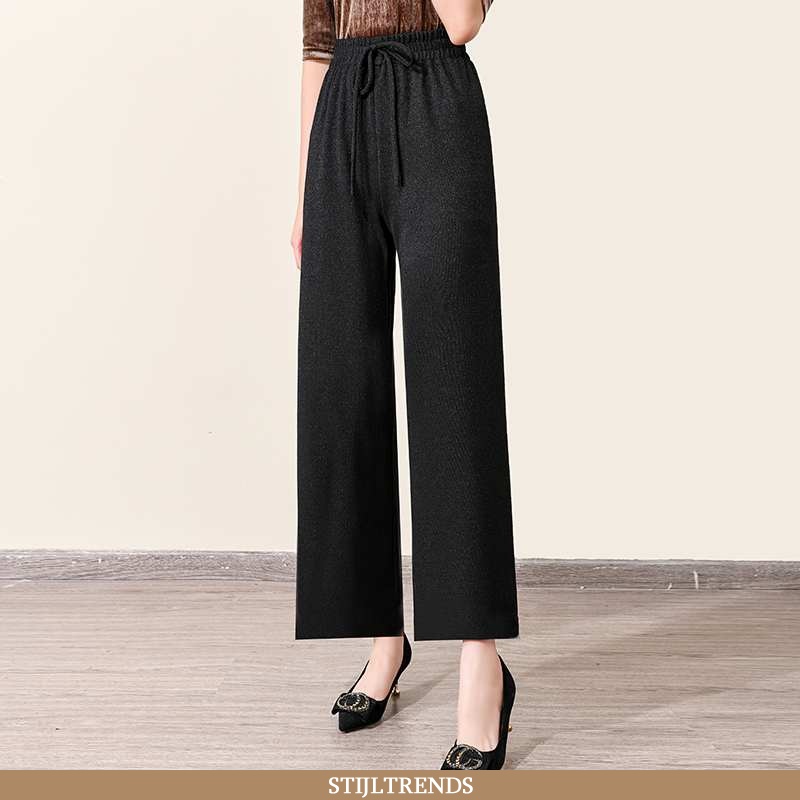 Broek Dames Straight Persoonlijk Zwarte