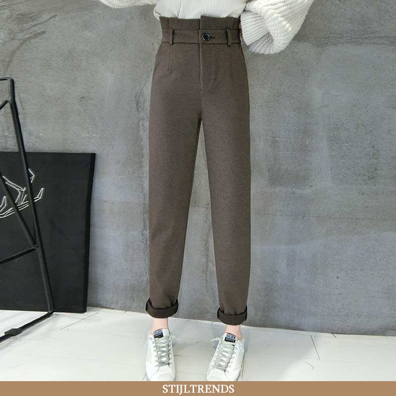 Broek Dames Trendy Elke Dag Bruine