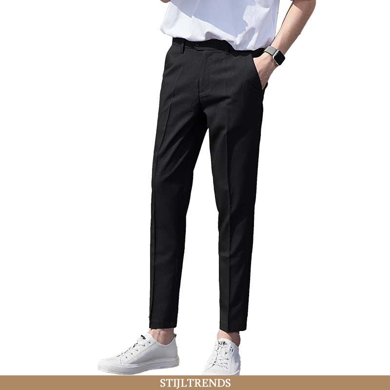 Broek Heren Casual Broek Slim Fit Micro