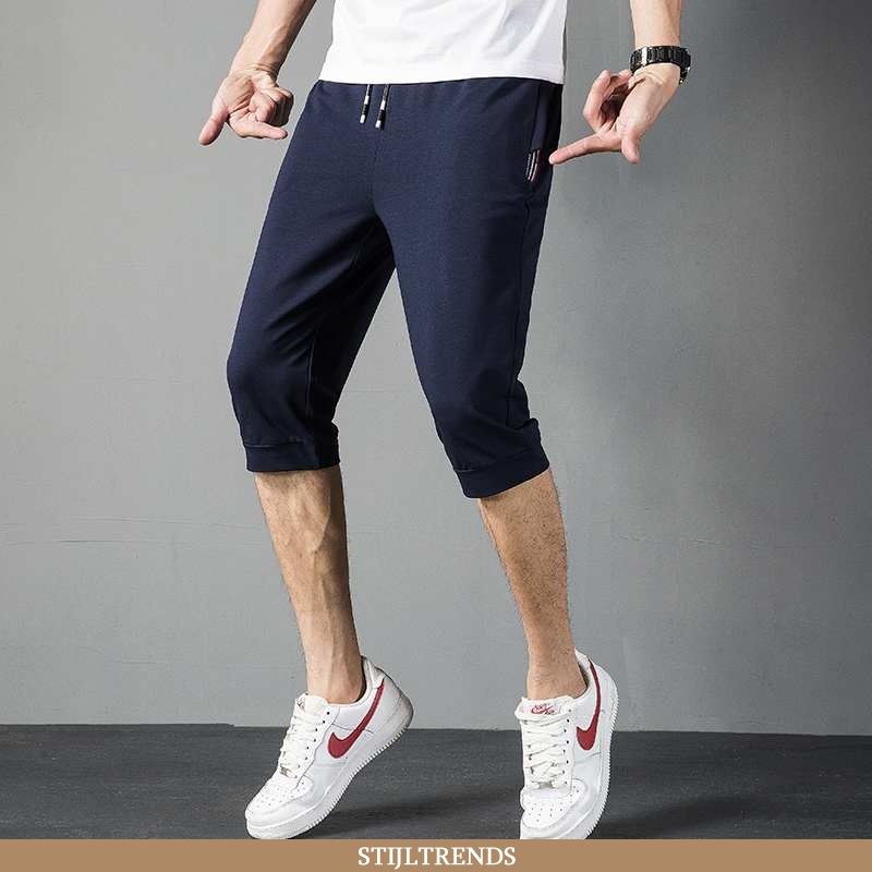 Broek Heren Korte Broek Katoenen Dunne Mannen