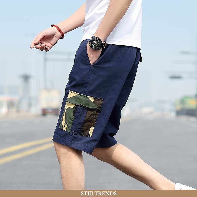 Broek Heren Korte Broek Katoenen Zomer Jeugd