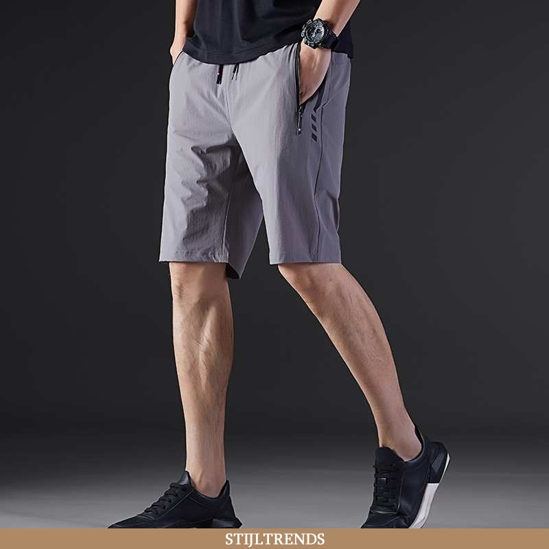 Broek Heren Korte Broek Mannen Grijs