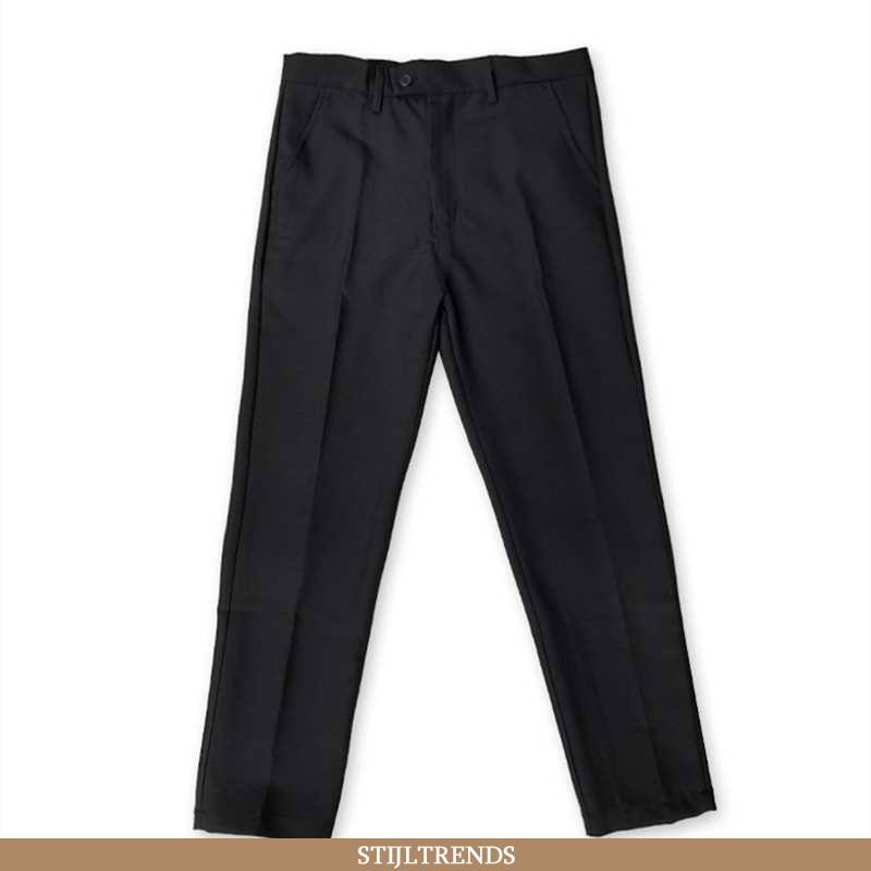Broek Heren Pak Slim Fit Zwart