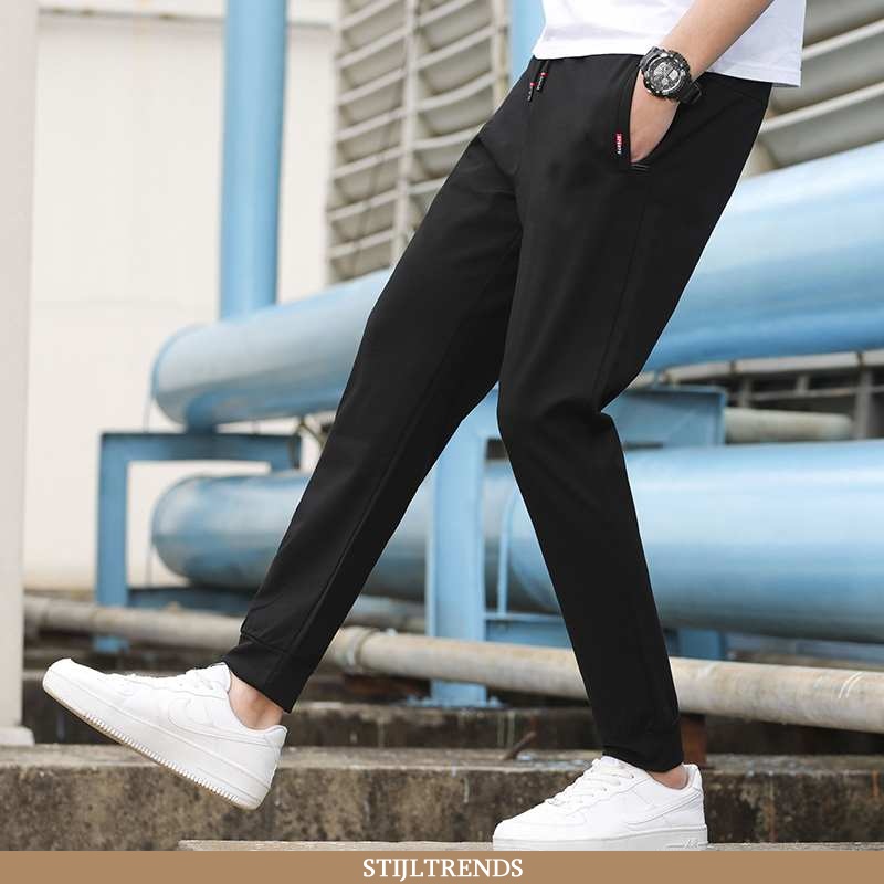 Broek Heren Skinny Alle Wedstrijden Zwarte