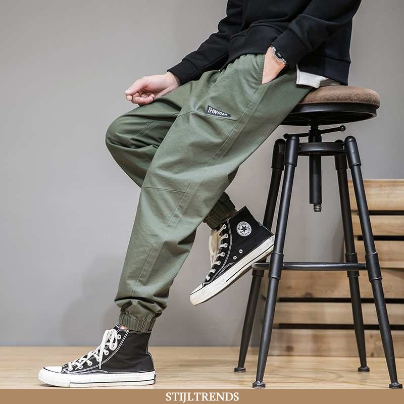 Broek Heren Spijkerbroek Jeans Casual Groen