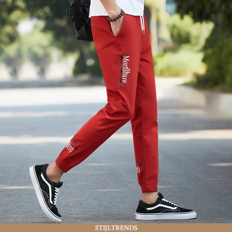 Broek Heren Trendy Jeugd Bordeaux