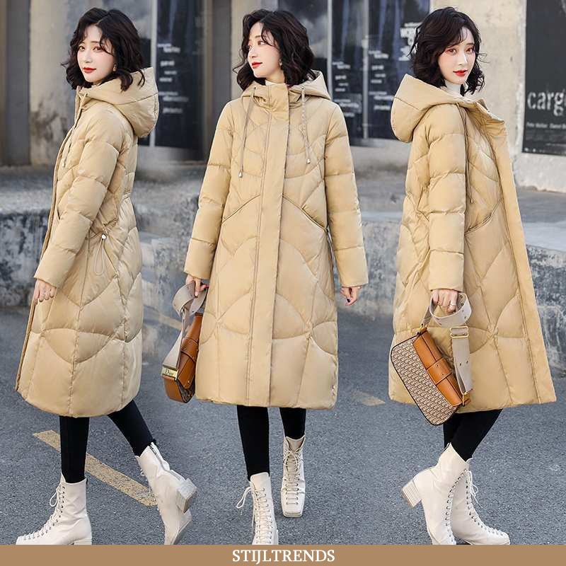 Donsjas Dames Donsjack Elegante Effen Kleur