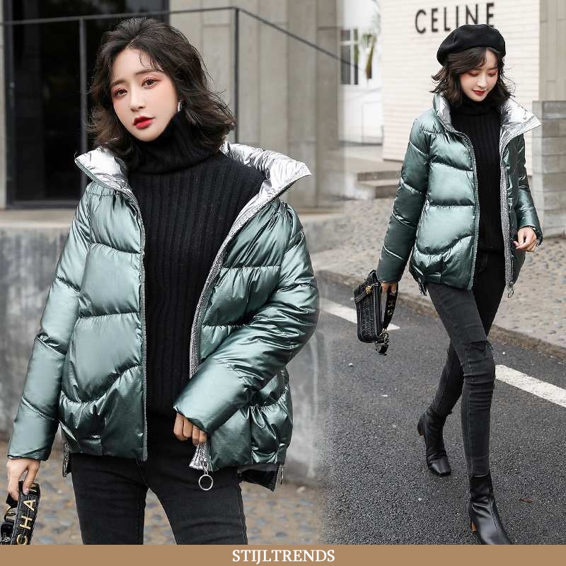 Donsjas Dames Donsjack Elegante Groen