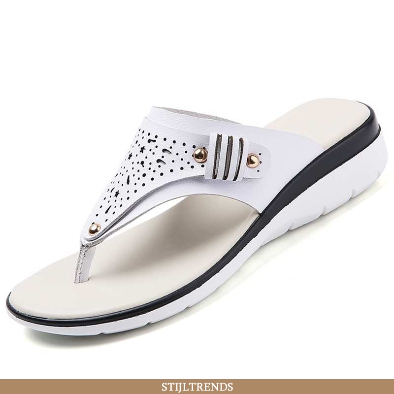 Flip Flops Dames Slipper Leren Strand Vrouw