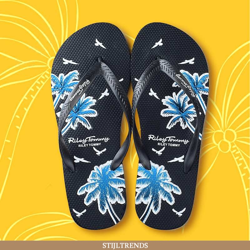 Flip Flops Dames Slipper Strand Blauw