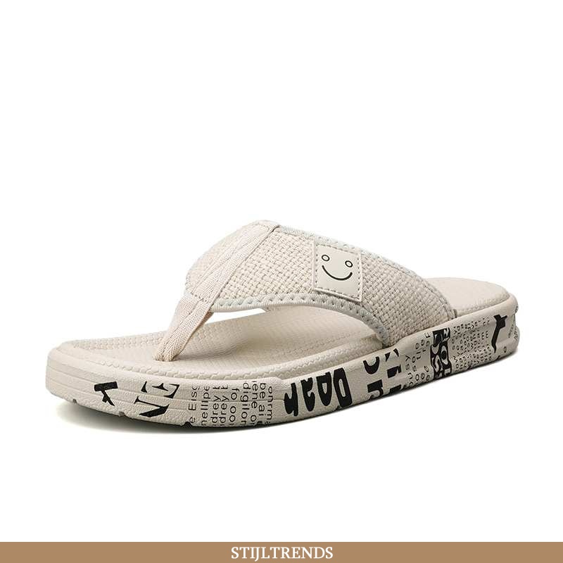 Flip Flops Heren Pantoffels Trendy Wit
