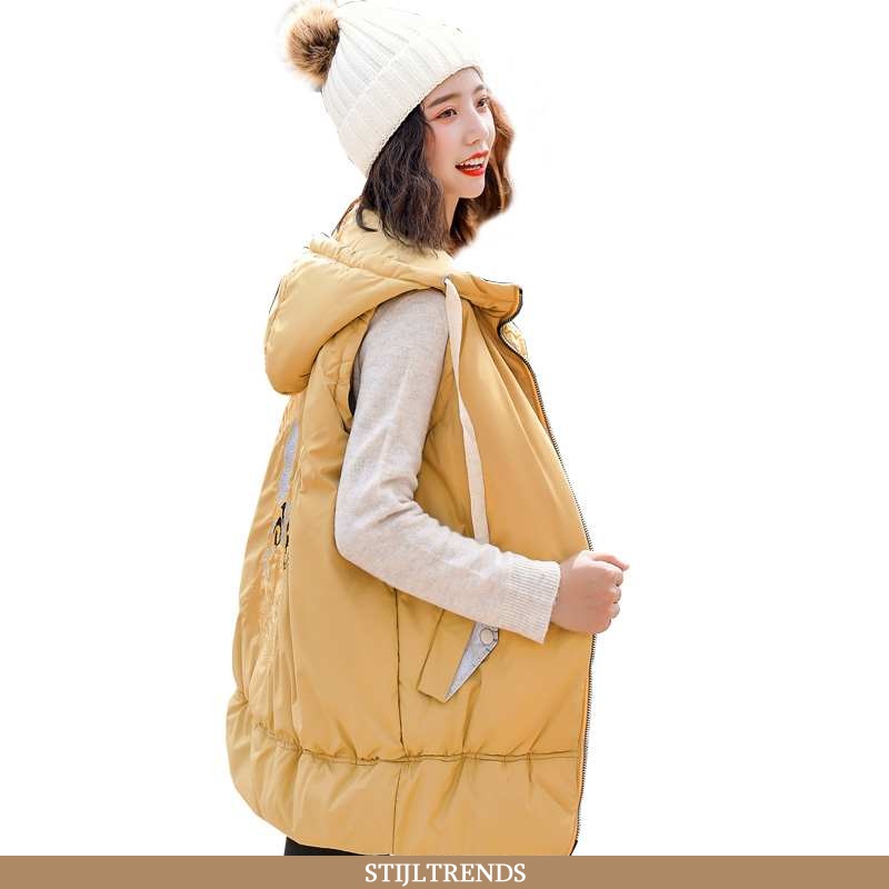 Gilet Dames Elegante Alle Wedstrijden Geel