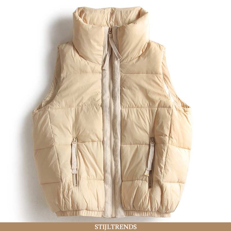 Gilet Dames Elegante Persoonlijk Beige