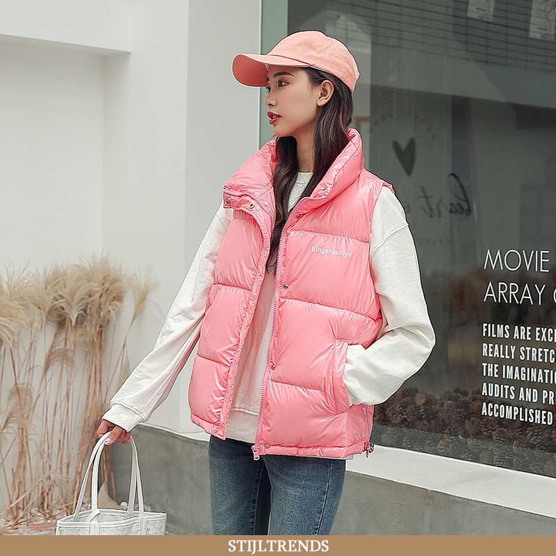 Gilet Dames Hippe Persoonlijk Roze