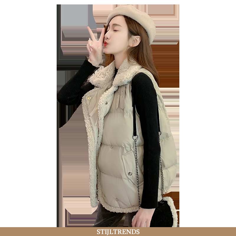 Gilet Dames Katoenen Jas Baggy 2020