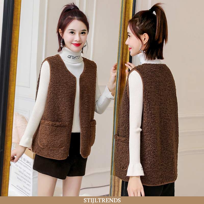 Gilet Dames Onderhemd Leren Herfst Nieuw