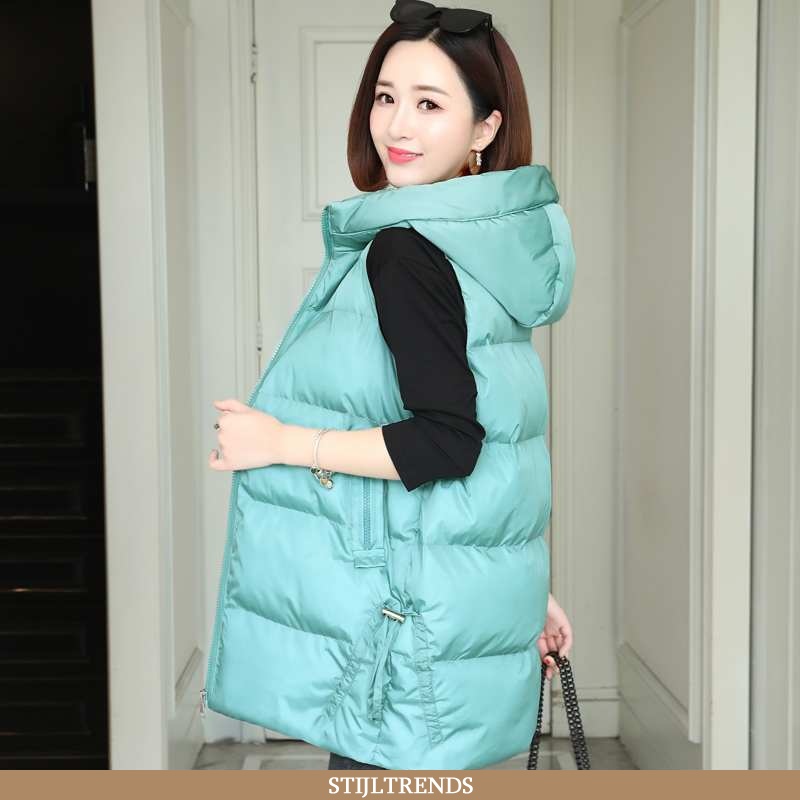 Gilet Dames Trendy Groen Turquoise