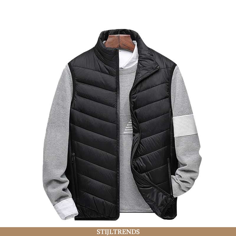 Gilet Heren Jas Hippe Zwart