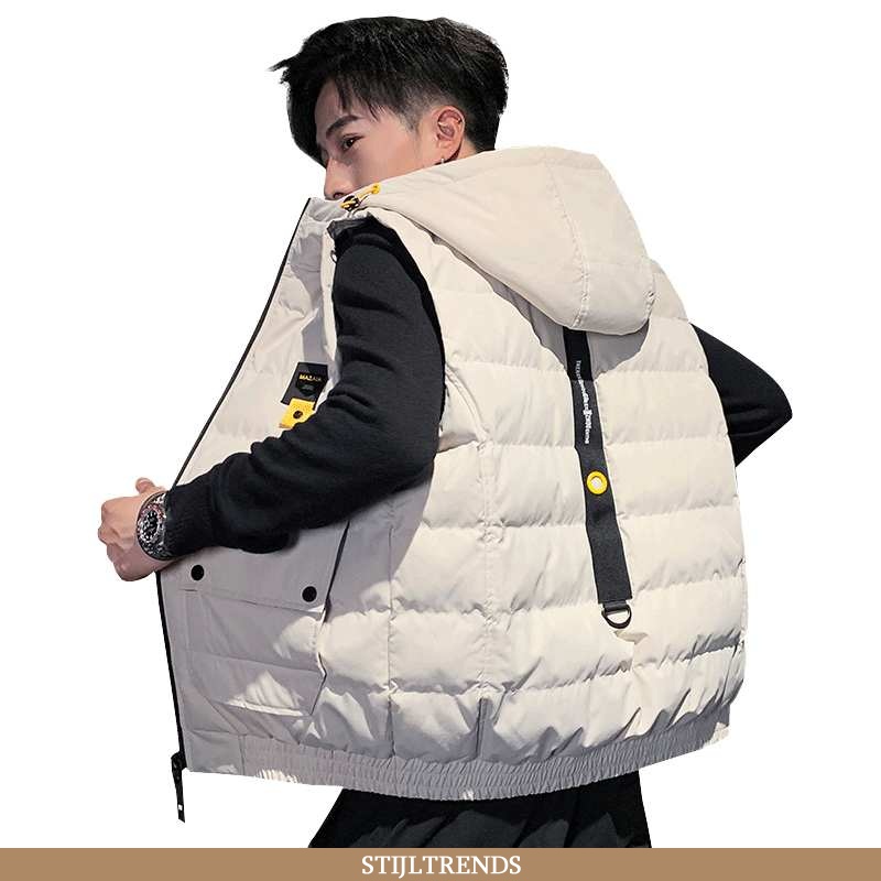 Gilet Heren Katoenen Jas Suede Dikke Nieuw