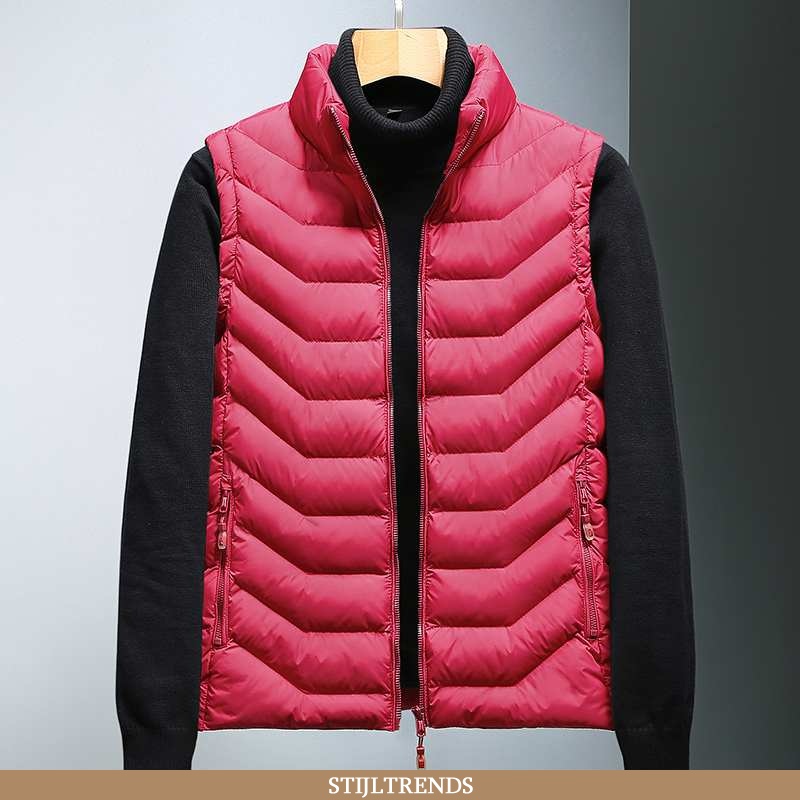 Gilet Heren Onderhemd Dons Winter Rood