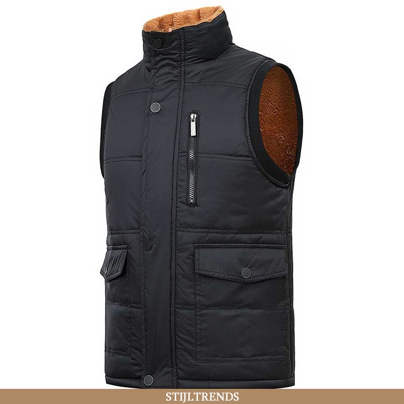Gilet Heren Onderhemd Suede Warme Mannen