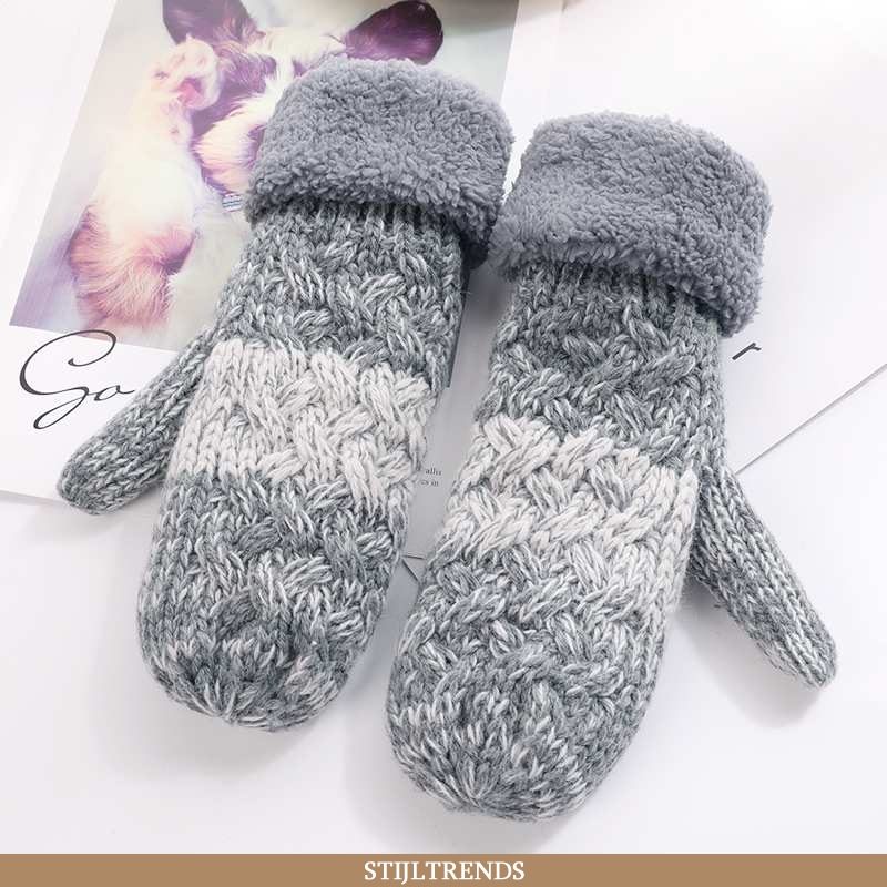 Handschoenen Dames Gebreide Warme Koude