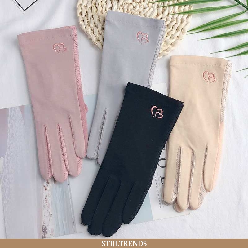 Handschoenen Dames Outdoor Paardrijden Zwarte