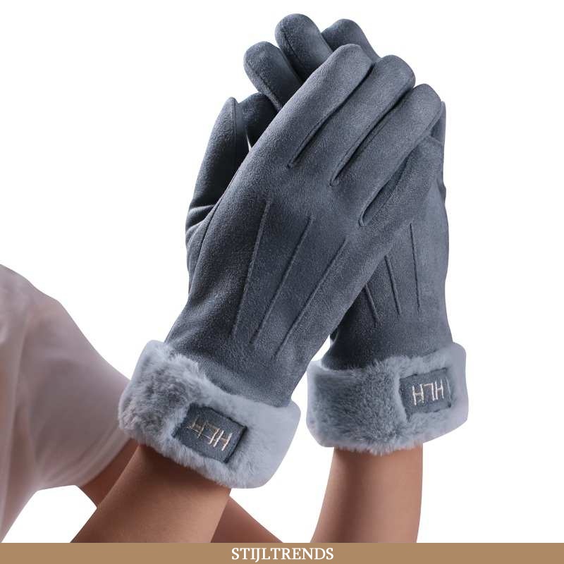 Handschoenen Dames Suede Dikke Antislip