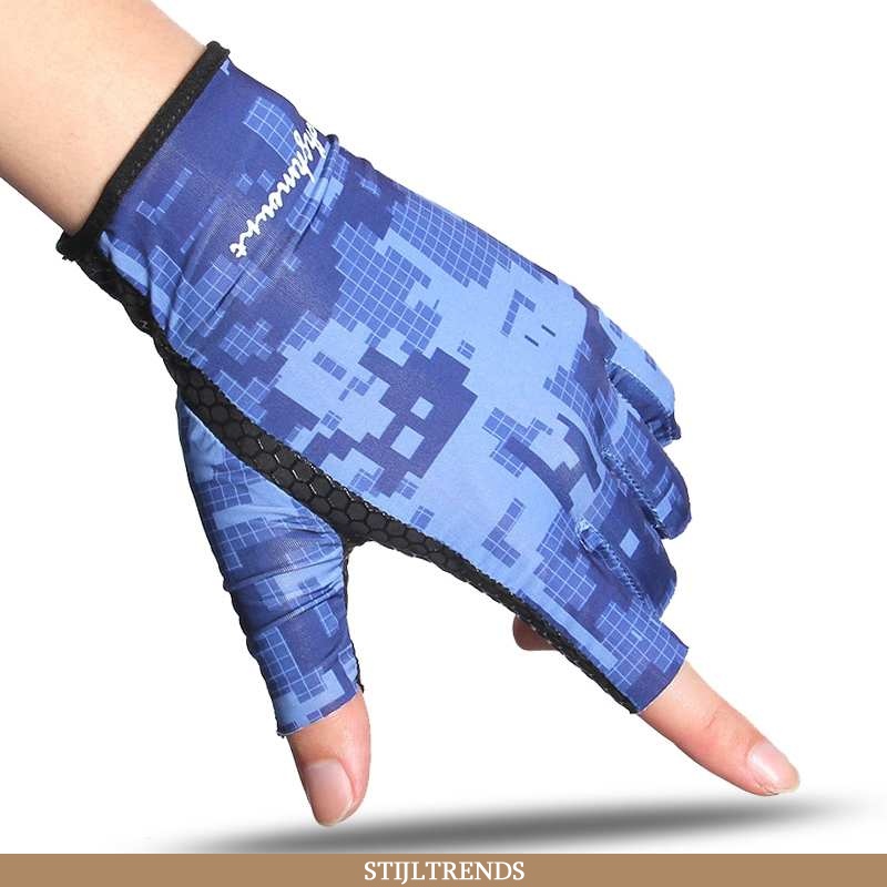 Handschoenen Heren Dunne Ijszijde Blauwe