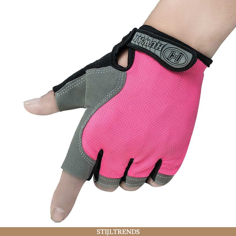 Handschoenen Heren Fitness Antislip Roos